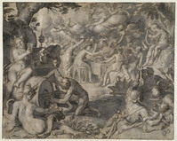 O 023
<br/>
De Bruiloft van Peleus en Thetis
<br/>
<em>Wttewael, Joachim (ca. 1566-1638)</em>